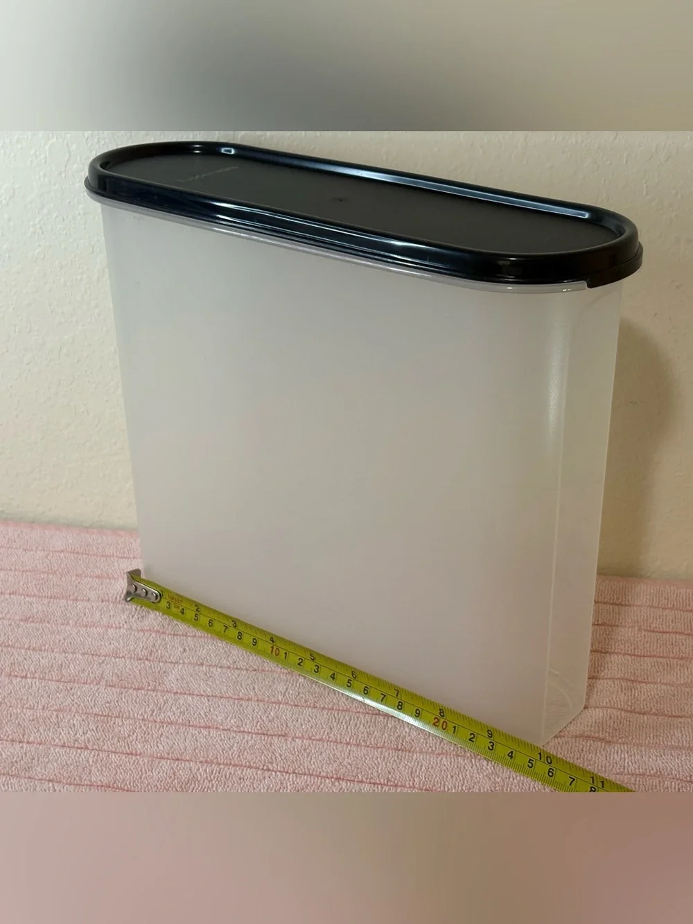 Tupperware Modular Mates with air tag  Black Lid
